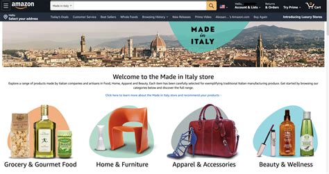 amazon italy website.